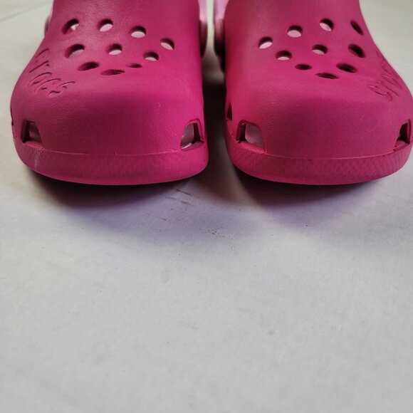 Crocs Electro Slingback Clogs Pink Size J1 Kids Lightweight Sandals - Picture 5 of 9